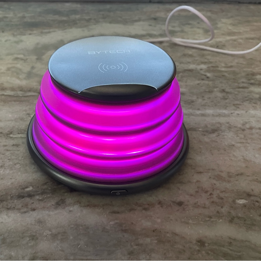 Bytech Pop Up Wireless Charging Pad with Color Changing Lights - Picture 4 of 12